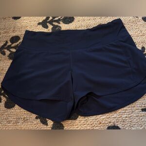 Lululemon speed up navy blue shorts 4”